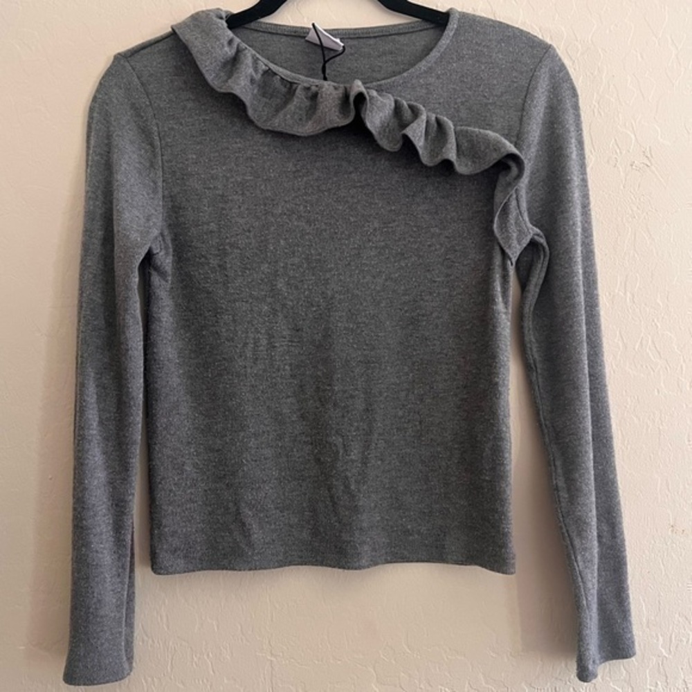 Girls Zara Long Sleeve Ruffle Design Blouse sz 13/14